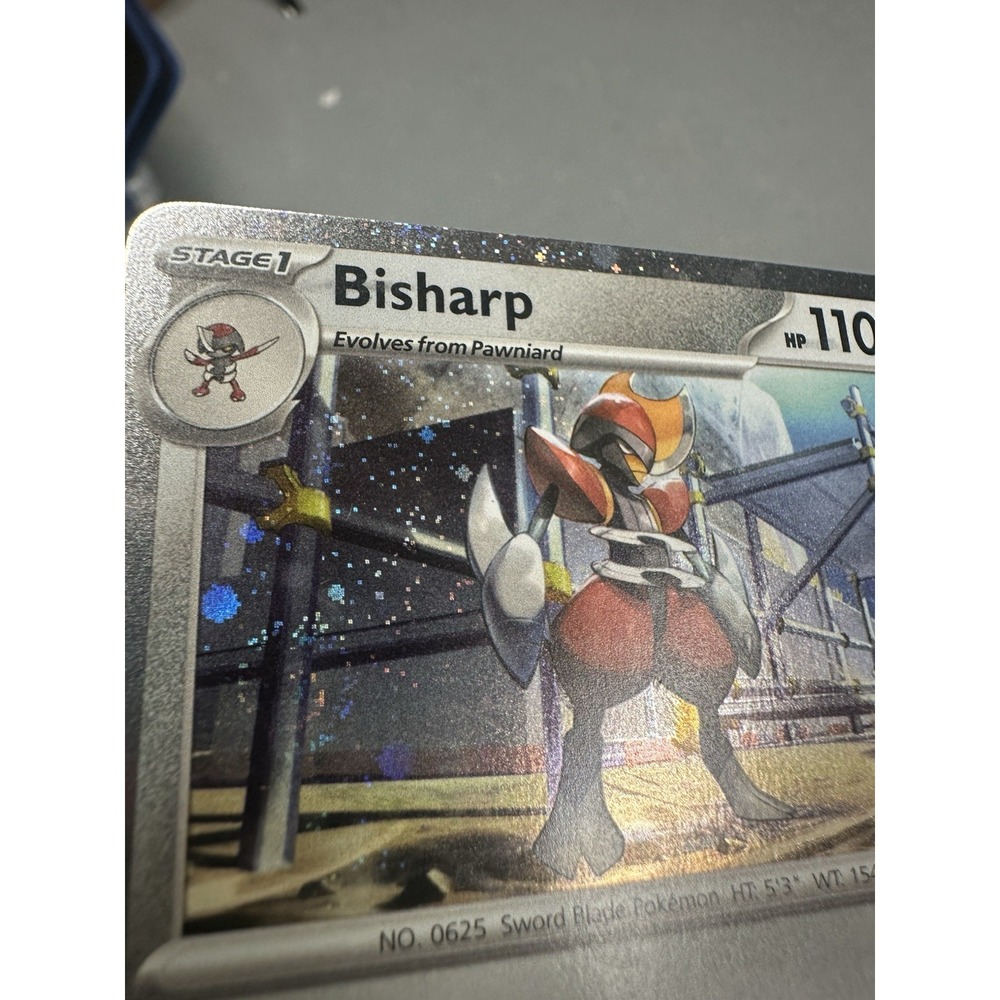 Bisharp 149/197 FART SWIRL Obsidian Flames Cosmos Holo ink smudge on name NM - Picture 3 of 8